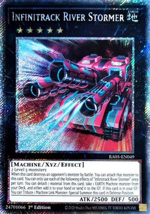 Infinitrack River Stormer  [RA05-EN049] Platinum Secret Rare 1st Edition
