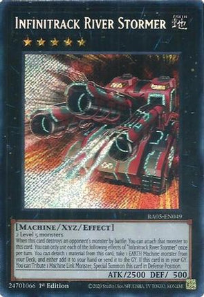Infinitrack River Stormer  [RA05-EN049] Secret Rare 1st Edition