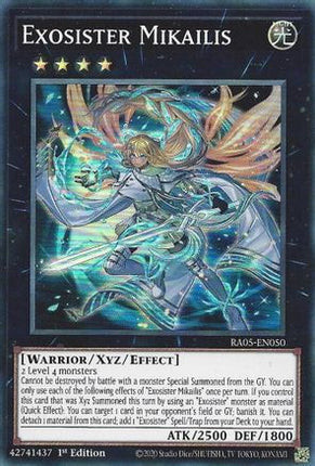 Exosister Mikailis [RA05-EN050] Super Rare 1st Edition