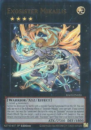 Exosister Mikailis  [RA05-EN050] Ultra Rare 1st Edition