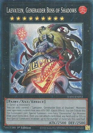 Laevatein, Generaider Boss of Shadows  [RA05-EN051] Collector's Rare 1st Edition