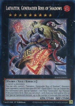 Laevatein, Generaider Boss of Shadows  [RA05-EN051] Secret Rare 1st Edition