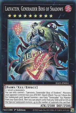 Laevatein, Generaider Boss of Shadows [RA05-EN051] Super Rare 1st Edition