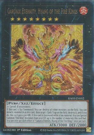 Garunix Eternity, Hyang of the Fire Kings  [RA05-EN052] Ultimate Rare 1st Edition