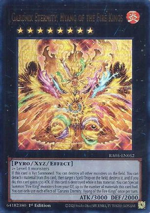 Garunix Eternity, Hyang of the Fire Kings  [RA05-EN052] Ultra Rare 1st Edition