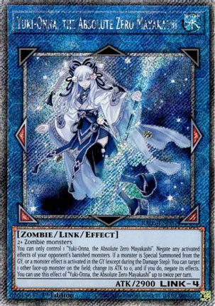 Yuki-Onna, the Absolute Zero Mayakashi  [RA05-EN057] Platinum Secret Rare 1st Edition
