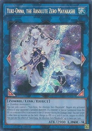Yuki-Onna, the Absolute Zero Mayakashi  [RA05-EN057] Secret Rare 1st Edition
