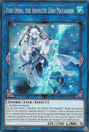 Yuki-Onna, the Absolute Zero Mayakashi [RA05-EN057] Super Rare 1st Edition