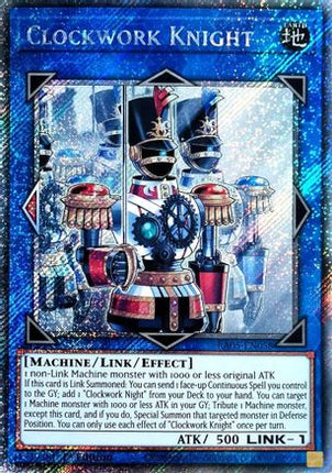 Clockwork Knight  [RA05-EN058] Platinum Secret Rare 1st Edition