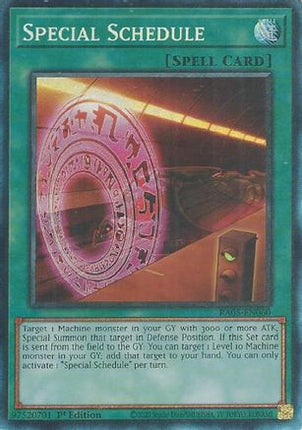 Special Schedule  [RA05-EN060] Collector's Rare 1st Edition