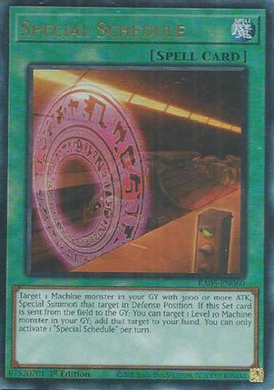 Special Schedule  [RA05-EN060] Ultimate Rare 1st Edition