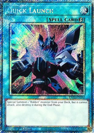Quick Launch  [RA05-EN062] Platinum Secret Rare 1st Edition