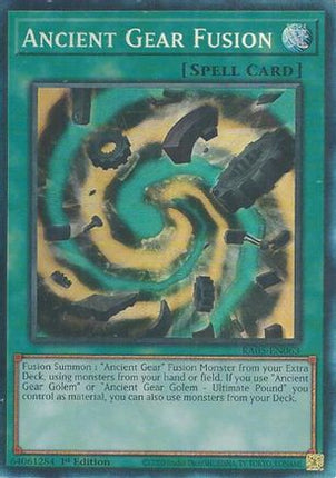 Ancient Gear Fusion  [RA05-EN063] Collector's Rare 1st Edition