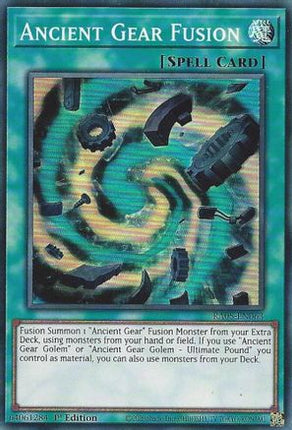 Ancient Gear Fusion [RA05-EN063] Super Rare 1st Edition