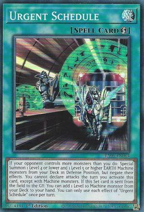 Urgent Schedule [RA05-EN064] Super Rare 1st Edition
