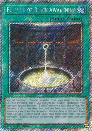 Eldlixir of Black Awakening  [RA05-EN065] Platinum Secret Rare 1st Edition