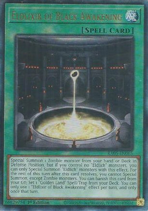 Eldlixir of Black Awakening  [RA05-EN065] Ultimate Rare 1st Edition