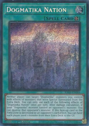 Dogmatika Nation  [RA05-EN066] Secret Rare 1st Edition