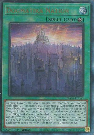 Dogmatika Nation  [RA05-EN066] Ultimate Rare 1st Edition