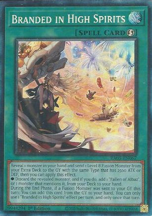 Branded in High Spirits  [RA05-EN067] Collector's Rare 1st Edition