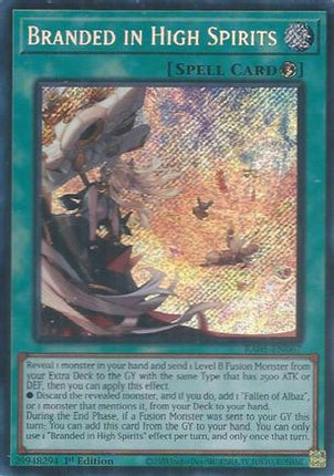 Branded in High Spirits  [RA05-EN067] Secret Rare 1st Edition