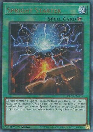Spright Starter  [RA05-EN068] Ultimate Rare 1st Edition