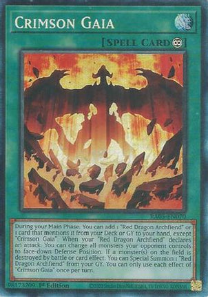 Crimson Gaia  [RA05-EN070] Collector's Rare 1st Edition