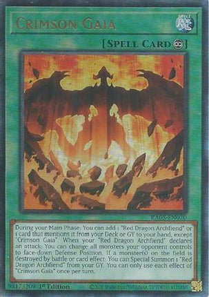 Crimson Gaia  [RA05-EN070] Ultimate Rare 1st Edition