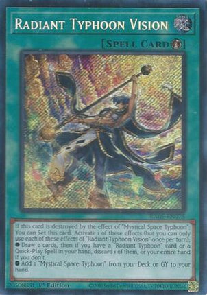 Radiant Typhoon Vision  [RA05-EN075] Secret Rare 1st Edition