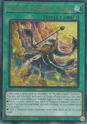 Radiant Typhoon Vision  [RA05-EN075] Ultimate Rare 1st Edition