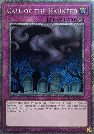 Call of the Haunted  [RA05-EN076] Platinum Secret Rare 1st Edition