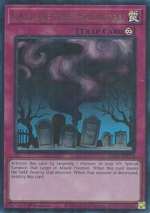 Call of the Haunted  [RA05-EN076] Ultra Rare 1st Edition