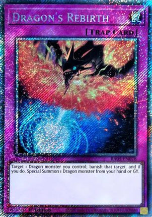 Dragon's Rebirth  [RA05-EN078] Platinum Secret Rare 1st Edition