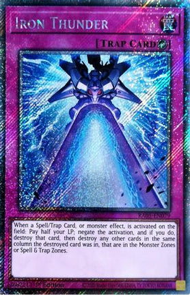 Iron Thunder  [RA05-EN079] Platinum Secret Rare 1st Edition