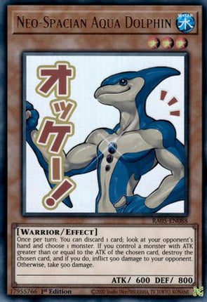 Neo-Spacian Aqua Dolphin [RA05-EN088] Ultra Rare 1st Edition
