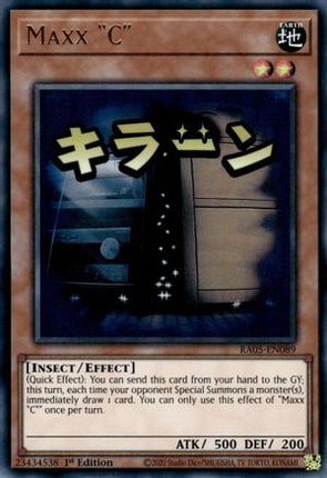 Maxx "C" [RA05-EN089] Ultra Rare 1st Edition