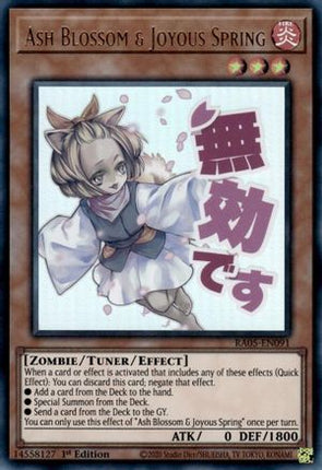 Ash Blossom & Joyous Spring [RA05-EN091] Ultra Rare 1st Edition