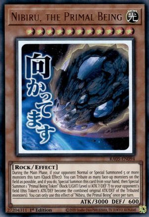 Nibiru, the Primal Being [RA05-EN094] Ultra Rare 1st Edition