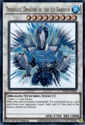 Trishula, Dragon of the Ice Barrier [RA05-EN101] Ultra Rare 1st Edition