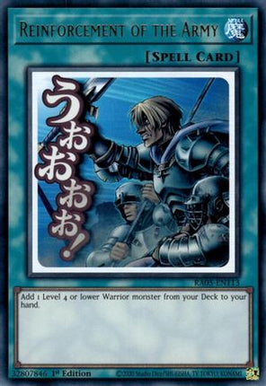 Reinforcement of the Army [RA05-EN113] Ultra Rare 1st Edition
