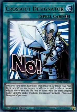 Crossout Designator [RA05-EN118] Ultra Rare 1st Edition