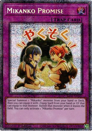 Mikanko Promise  [RA05-EN127] Starlight Rare 1st Edition