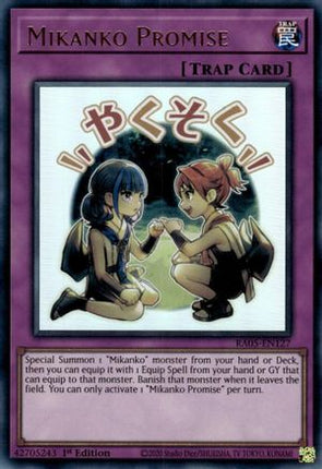 Mikanko Promise [RA05-EN127] Ultra Rare 1st Edition