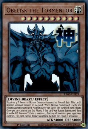Obelisk the Tormentor [RA05-EN129] Ultra Rare 1st Edition