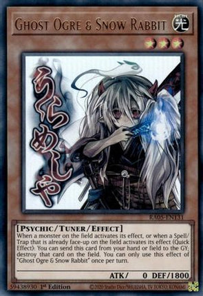Ghost Ogre & Snow Rabbit [RA05-EN131] Ultra Rare 1st Edition
