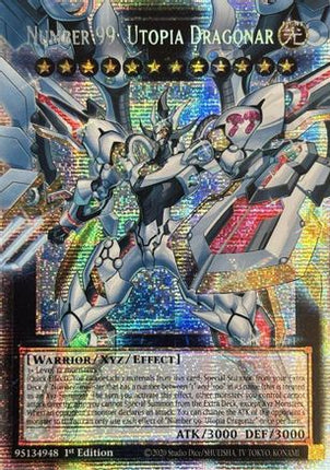 Number 99: Utopia Dragonar  [RA05-EN144] Starlight Rare 1st Edition