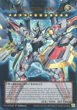 Number 99: Utopia Dragonar [RA05-EN144] Ultra Rare 1st Edition