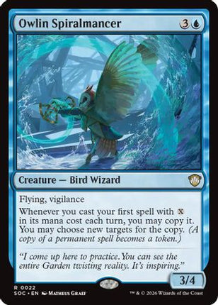 Owlin Spiralmancer [Commander: Secrets of Strixhaven]