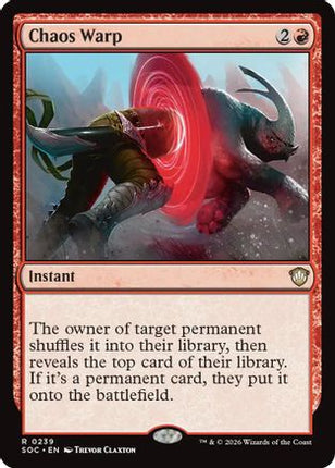 Chaos Warp [Commander: Secrets of Strixhaven]