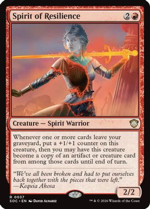 Spirit of Resilience [Commander: Secrets of Strixhaven]
